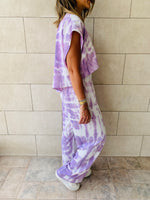 3 Piece Lilac Tie Dye Set