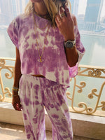 3 Piece Lilac Tie Dye Set