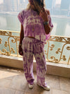 3 Piece Lilac Tie Dye Set