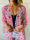 Pink Chiffon Classic Kimono