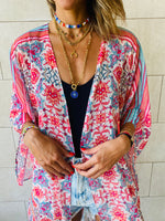 Pink Chiffon Classic Kimono