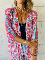 Pink Chiffon Classic Kimono