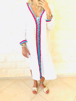 White Ree Embellished Dress