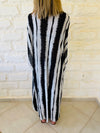 Embellished Monochrome Kaftan