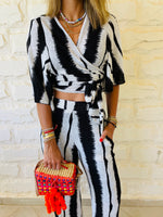 Wrap Monochrome Top