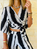 Wrap Monochrome Top