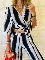 Wrap Monochrome Top