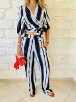 Wrap Monochrome Top