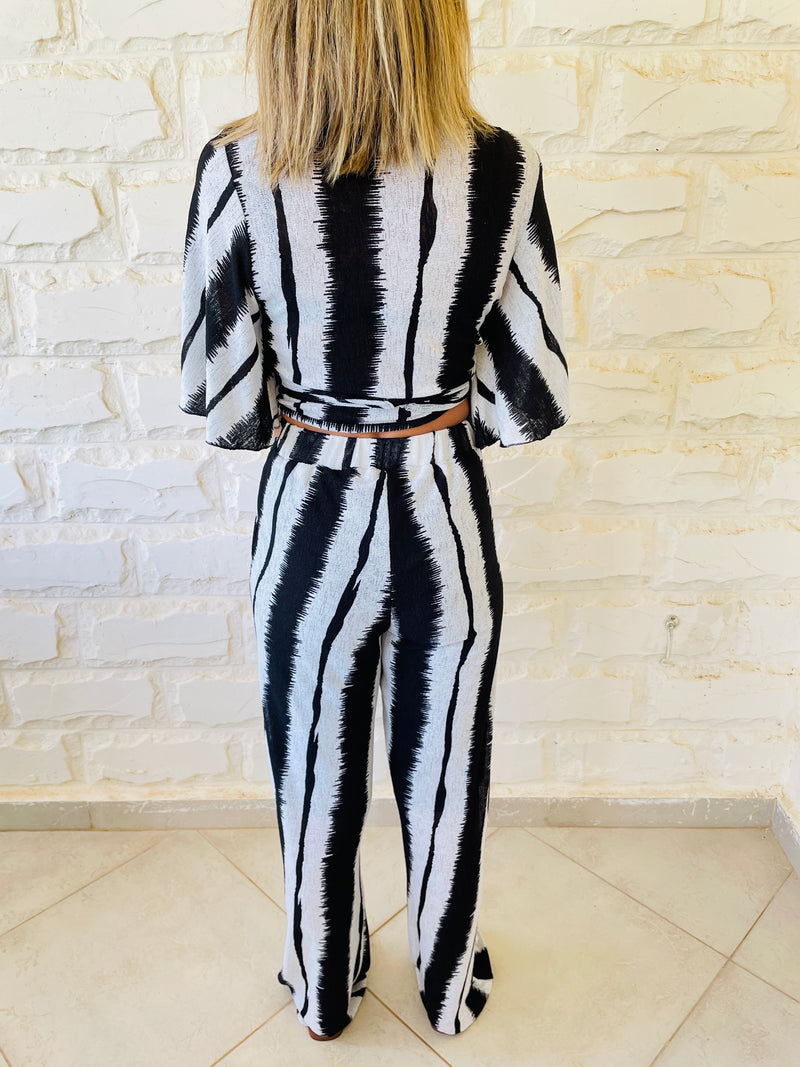 Wrap Monochrome Top