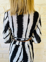 Wrap Monochrome Top