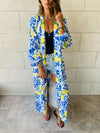 Lime Open Beach Kimono