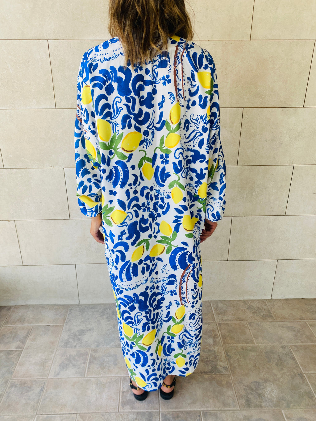 Lime Open Beach Kimono