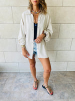 Beige Linen Shirt