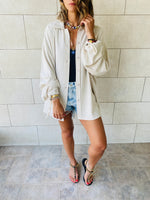 Beige Linen Shirt