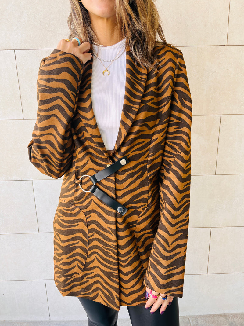 Edgy Zebra Blazer