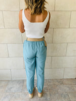 Aqua Belted Pants