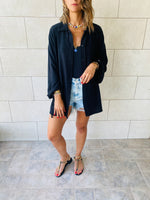 Black Linen Shirt