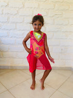MINI FRILLU Fuchsia Coverup
