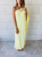 Yellow One Shoulder Parisian Dress
