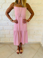 Rosie Back Tie Tiered Dress