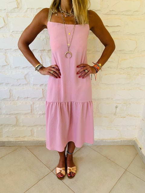 Rosie Back Tie Tiered Dress
