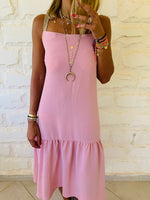 Rosie Back Tie Tiered Dress