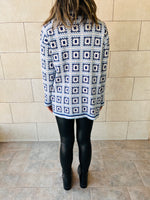 Blue Majolica Cardigan