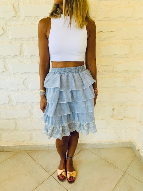 Anglaise Tiered Skirt