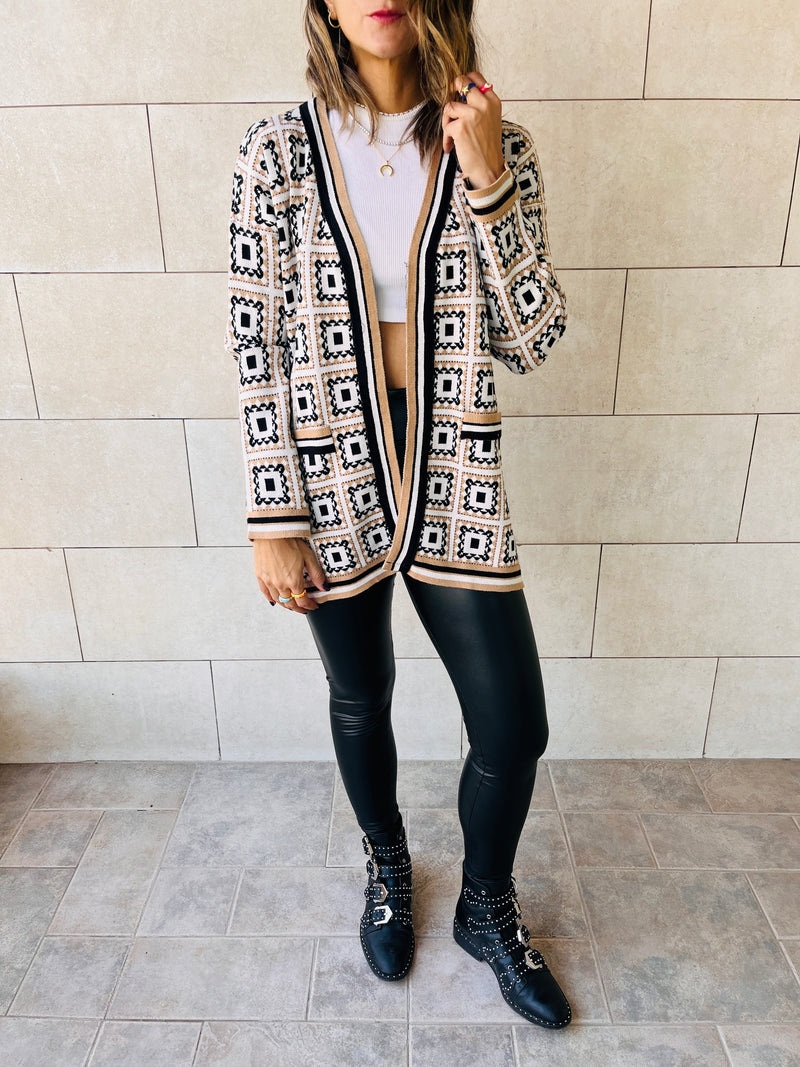 Beige Majolica Cardigan
