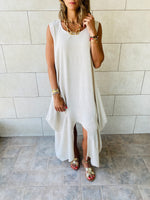 Beige Day Linen Dress