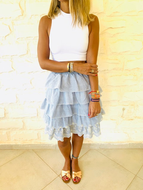 Anglaise Tiered Skirt