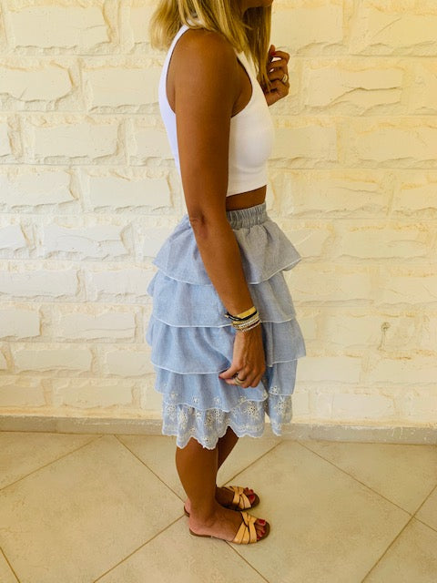 Anglaise Tiered Skirt