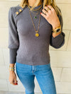 Charcoal Le Goldie Pullover
