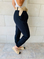 Black Belted Pants