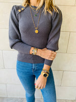 Charcoal Le Goldie Pullover
