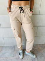 Beige Cargo Pants