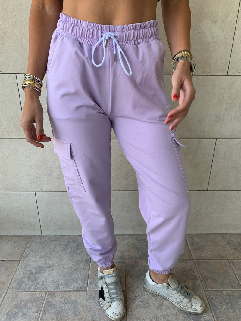 Lilac Cargo Pants