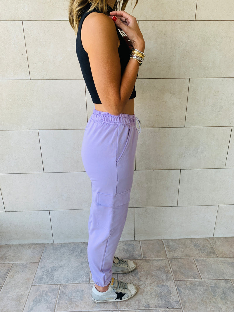 Lilac Cargo Pants