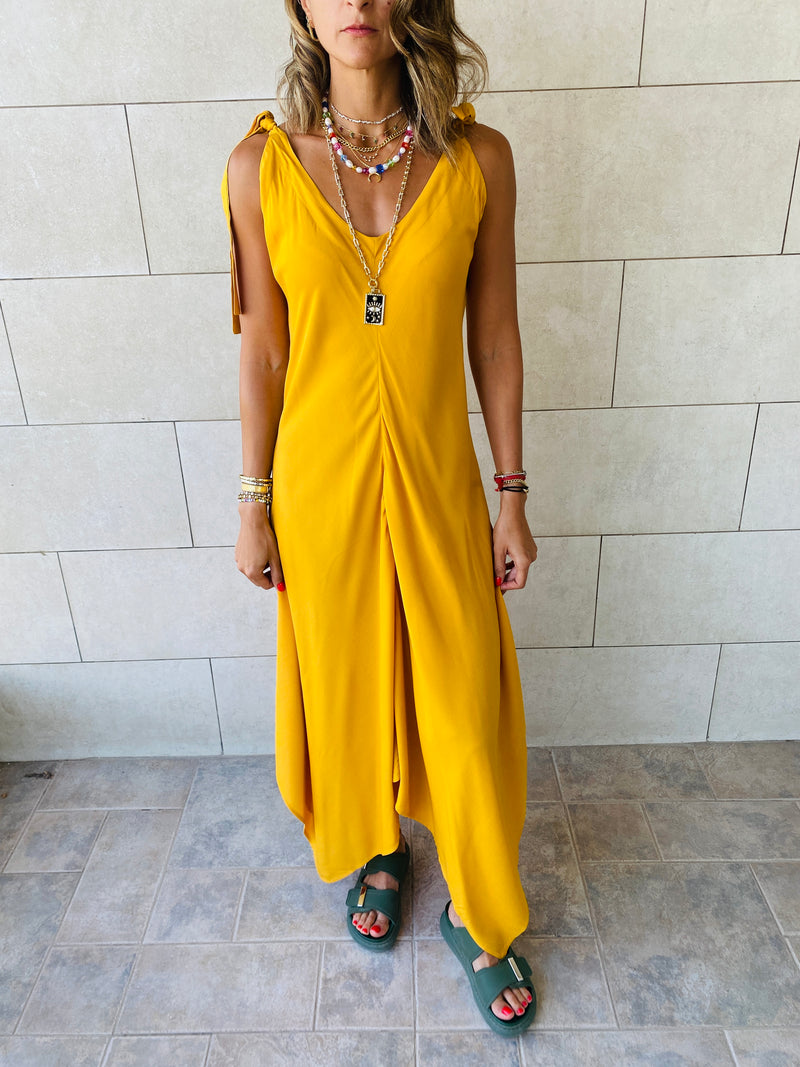 Mustard Catalonia Dress