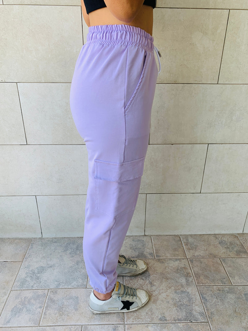 Lilac Cargo Pants