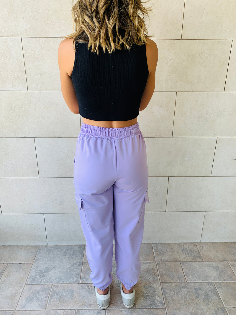 Lilac Cargo Pants
