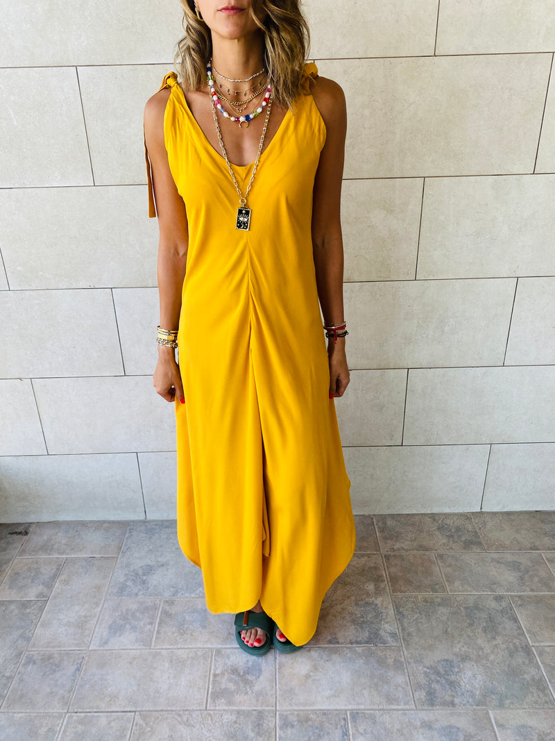Mustard Catalonia Dress