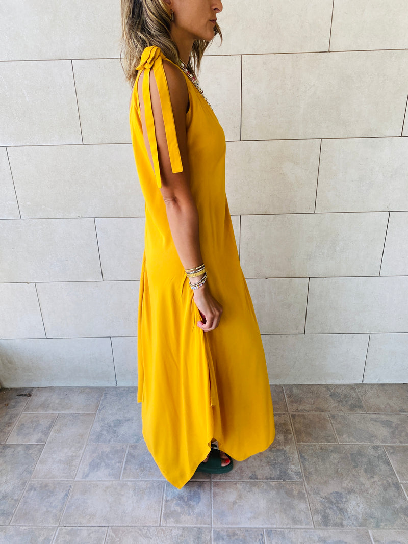 Mustard Catalonia Dress