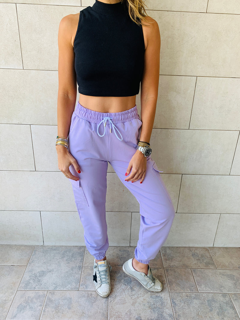 Lilac Cargo Pants