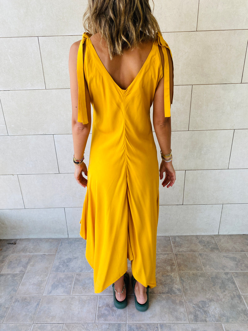Mustard Catalonia Dress