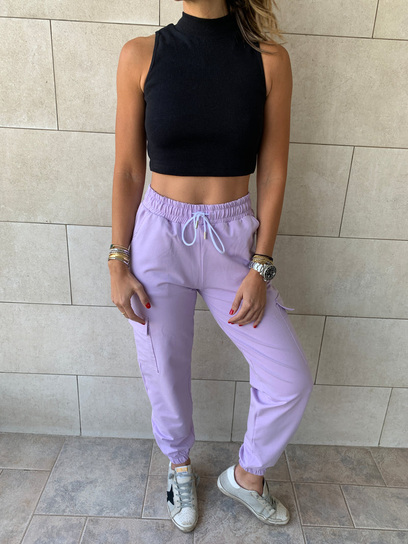 Lilac Cargo Pants