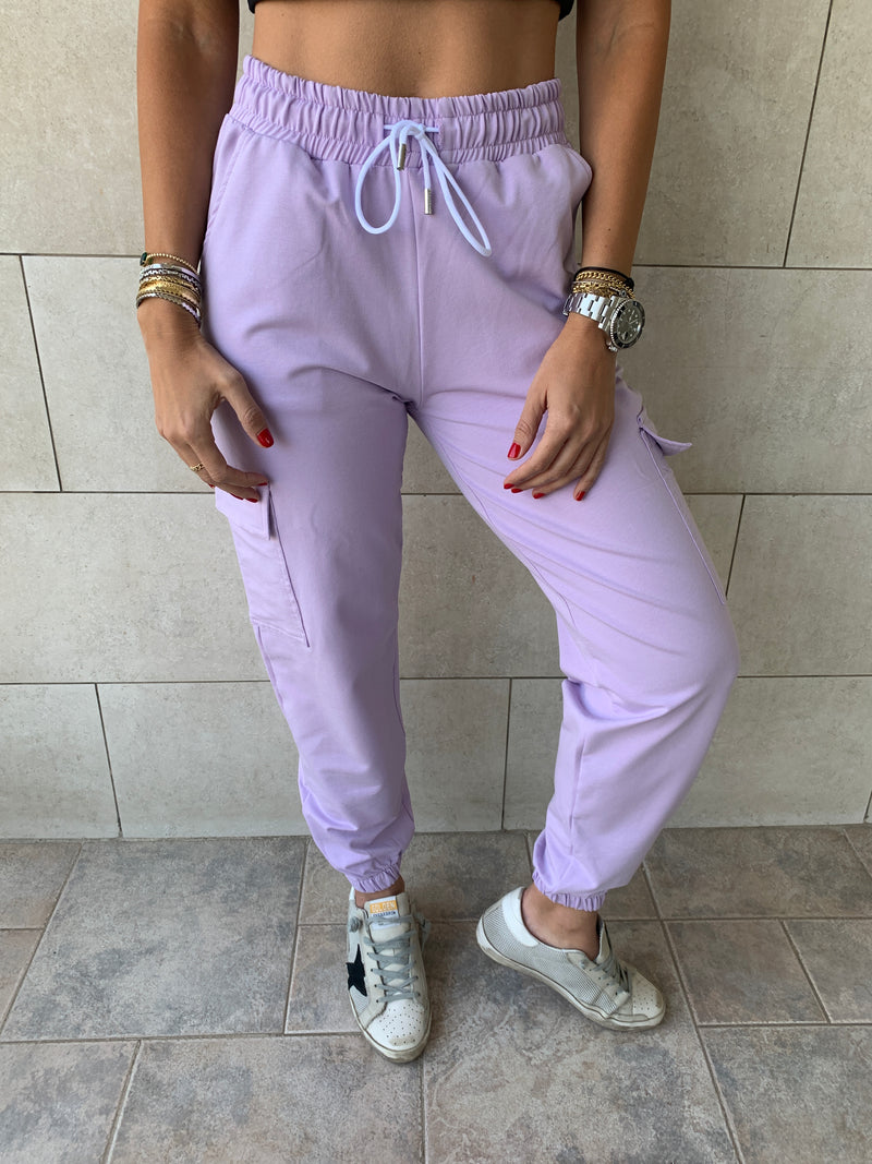 Lilac Cargo Pants