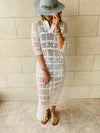 White Crochet Beach Coverup