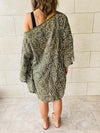Olive Embroidered Poncho