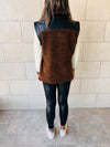 Brown Teddy Leather Vest